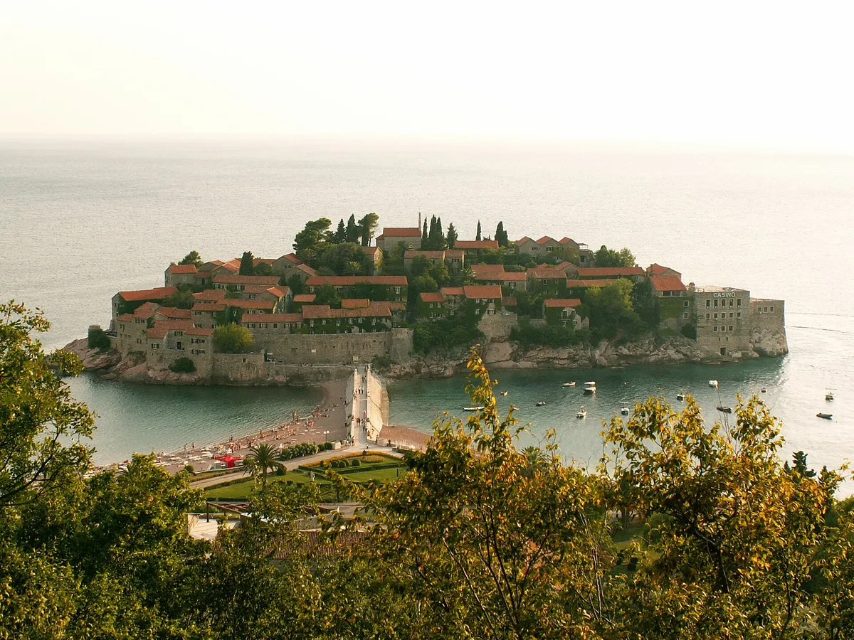 Sveti Stefan-strand, Budva, Adriatic Coast, Montenegro — 6