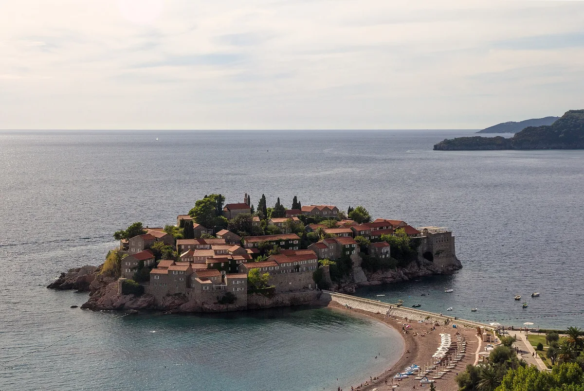 Sveti Stefan-strand, Budva, Adriatic Coast, Montenegro — 4