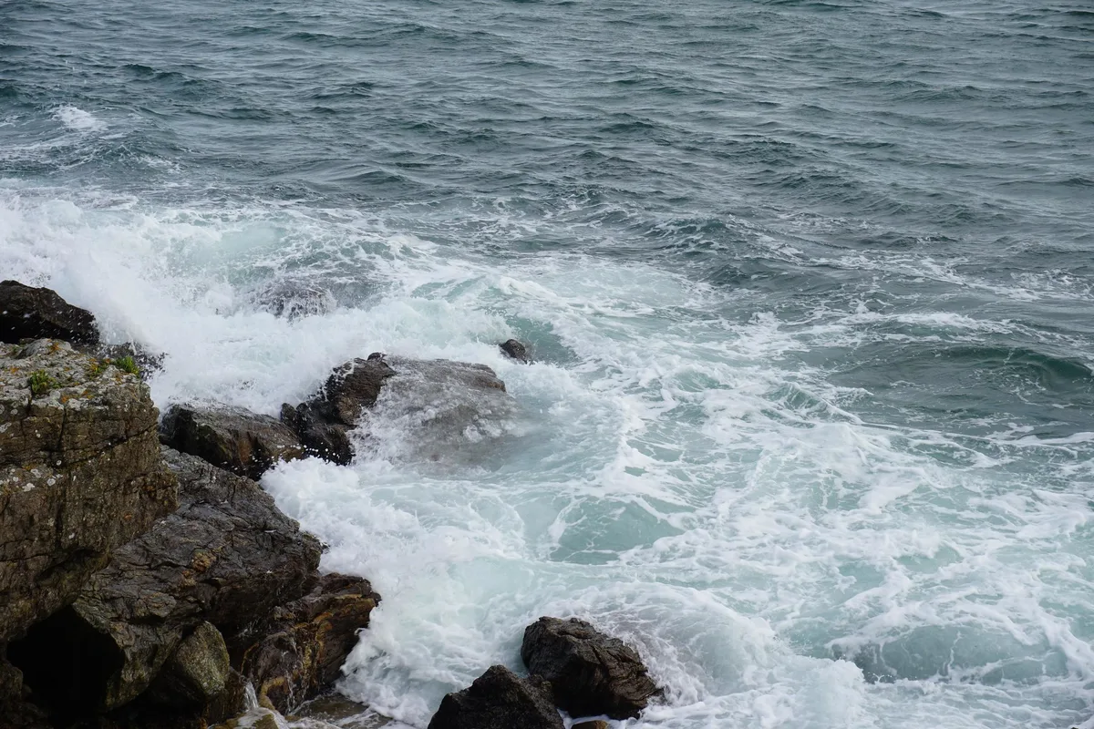 Porh Nod-Strand, Locmariaquer, Brittany, Frankreich