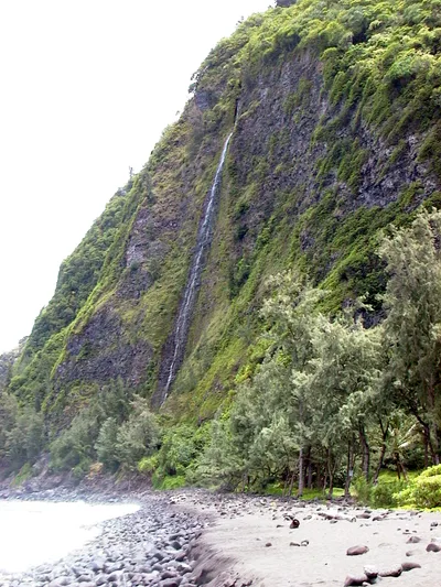 Plage de la Waipio Valley