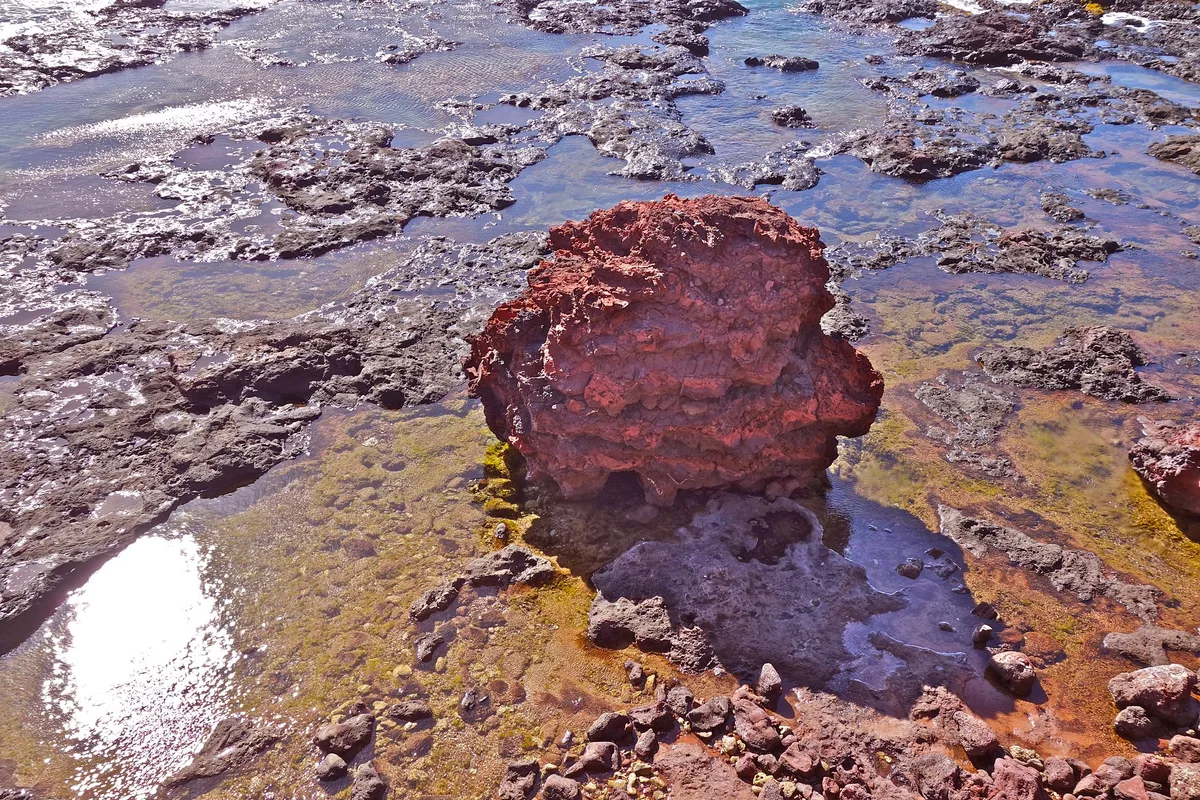 Plage de Puu Pehe Cove, Lanai City, Hawaii, États-Unis — 3