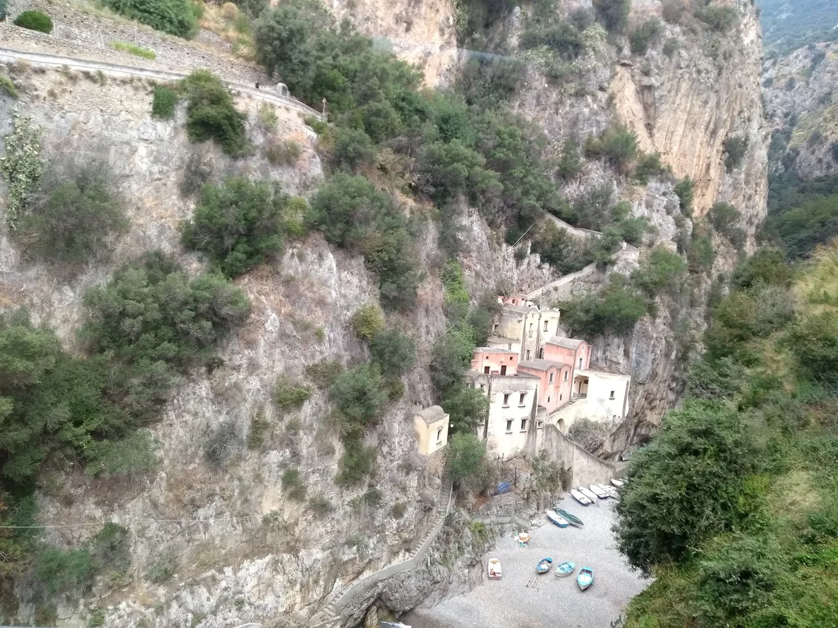 Furore Fjord Beach, Furore, Campania, Italy — 6