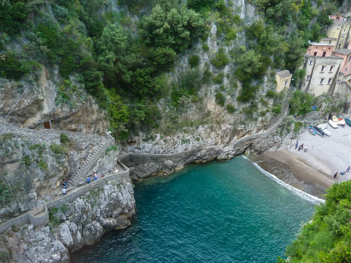 Furore Fjord Beach, Furore, Campania, Italy — 3