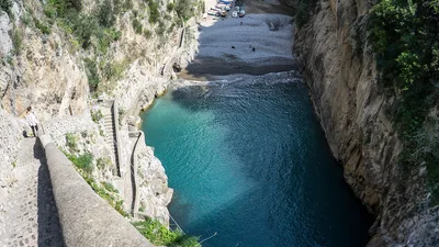 Furore Fjord Beach, Furore, Campania, Italy — 4