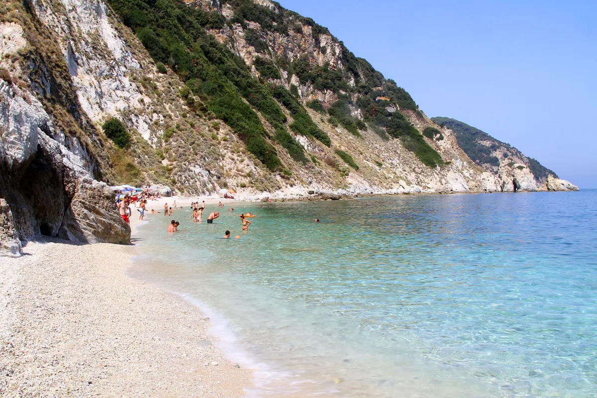 Plage de la Sorgente, Portoferraio, Tuscany, Italie — 3