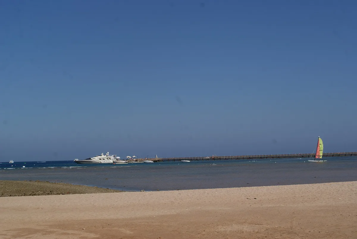 Praia de Makadi, Makadi Bay, Red Sea, Egito — 2