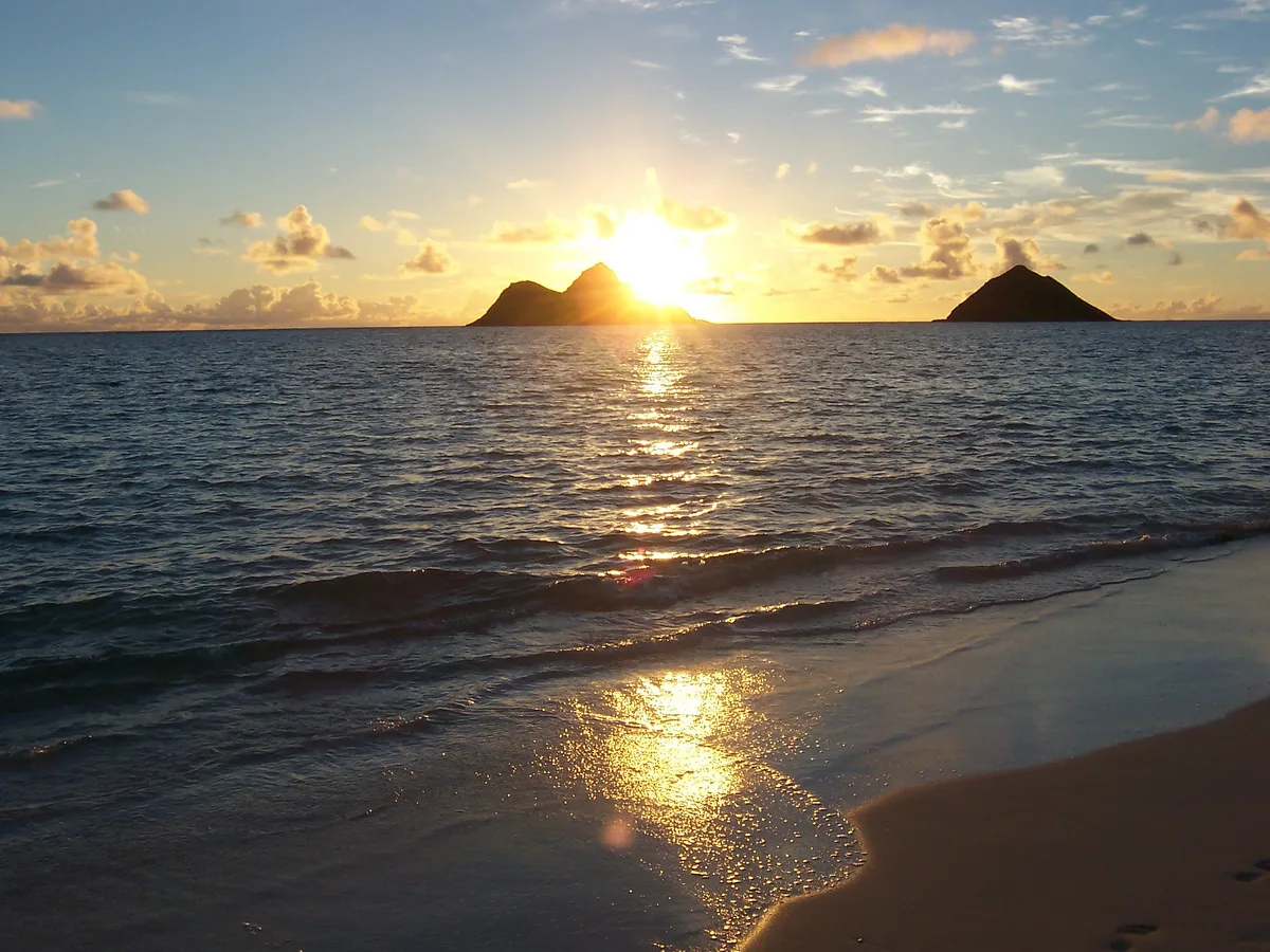 Plage de Lanikai, Kailua, Hawaii, États-Unis