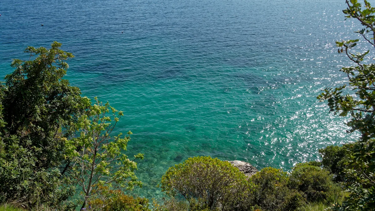 Plage d'Uvala Zaton Mali, Dubrovnik, Dalmatia, Croatie — 2