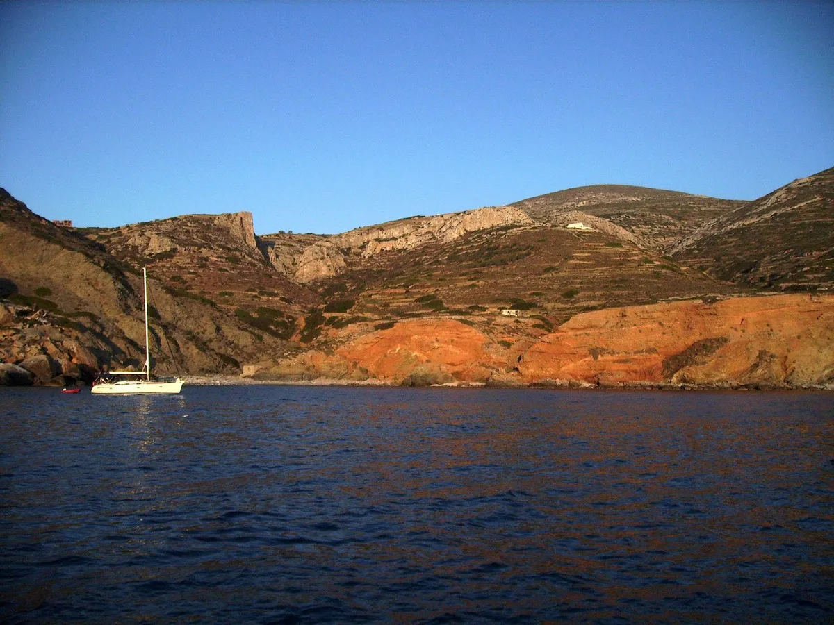 Plage d'Agali, Folegandros, Cyclades, Grèce — 2