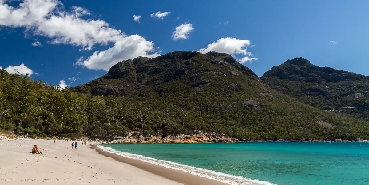 Plage de Wineglass Bay, Glamorgan-Spring Bay, Tasmania, Australie — 5
