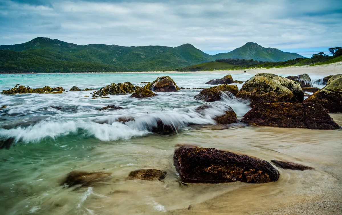Plage de Wineglass Bay, Glamorgan-Spring Bay, Tasmania, Australie — 6