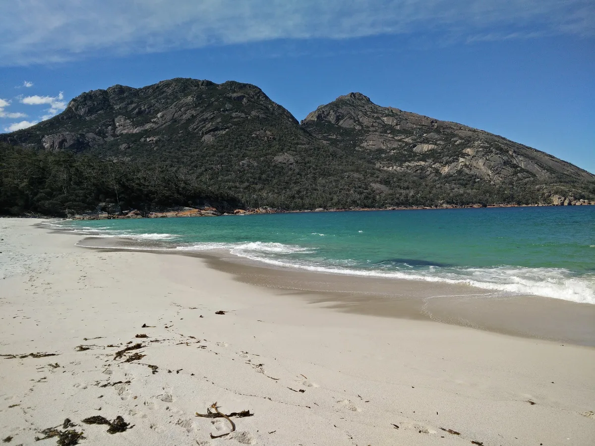 Plage de Wineglass Bay, Glamorgan-Spring Bay, Tasmania, Australie — 4