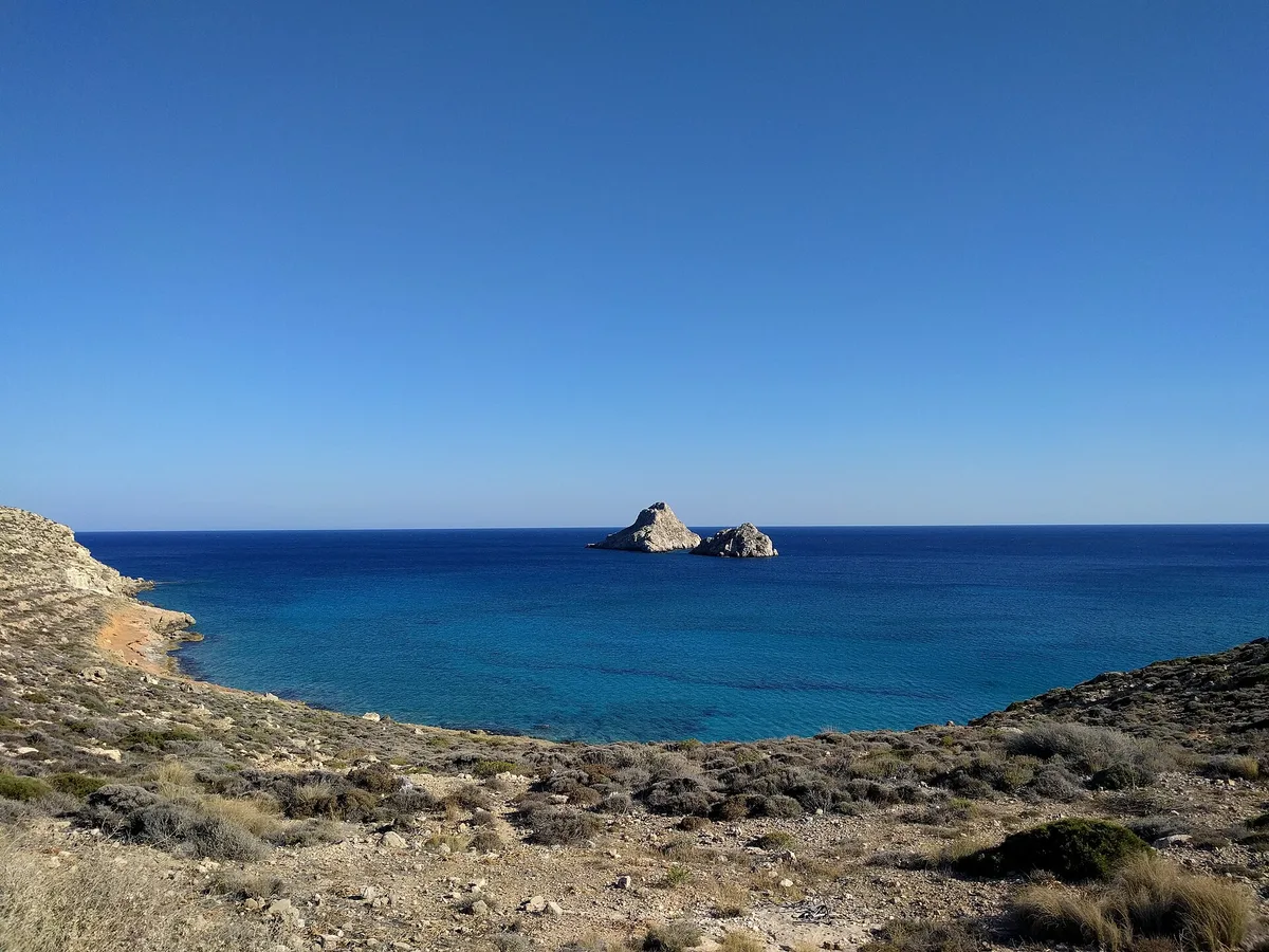 Plage de Xerokampos, Siteia, Crete, Grèce — 4