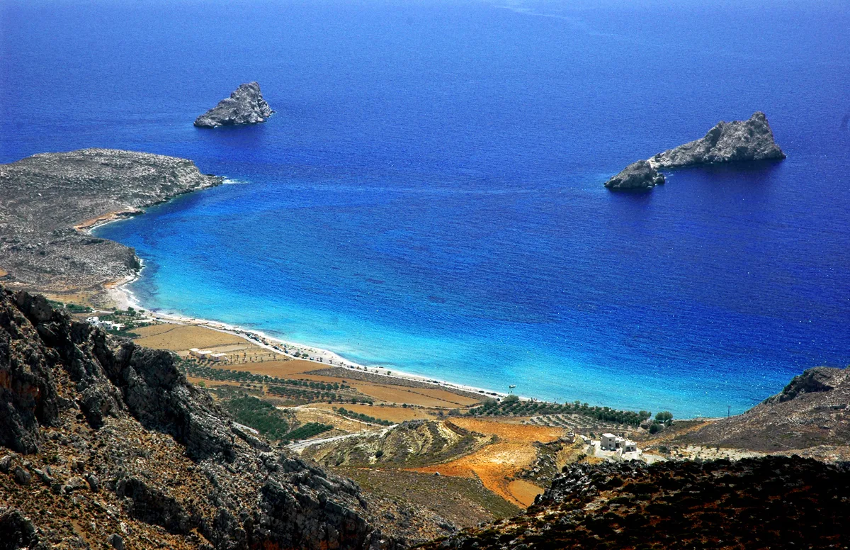 Plage de Xerokampos, Siteia, Crete, Grèce — 3