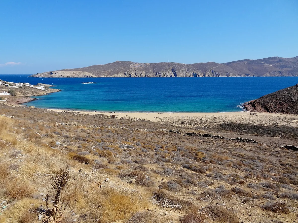 Agios Sostis-Strand, Cyclades, Griechenland