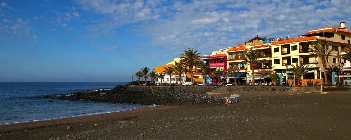 La Calera-Strand, Valle Gran Rey, Canary Islands, Spanien