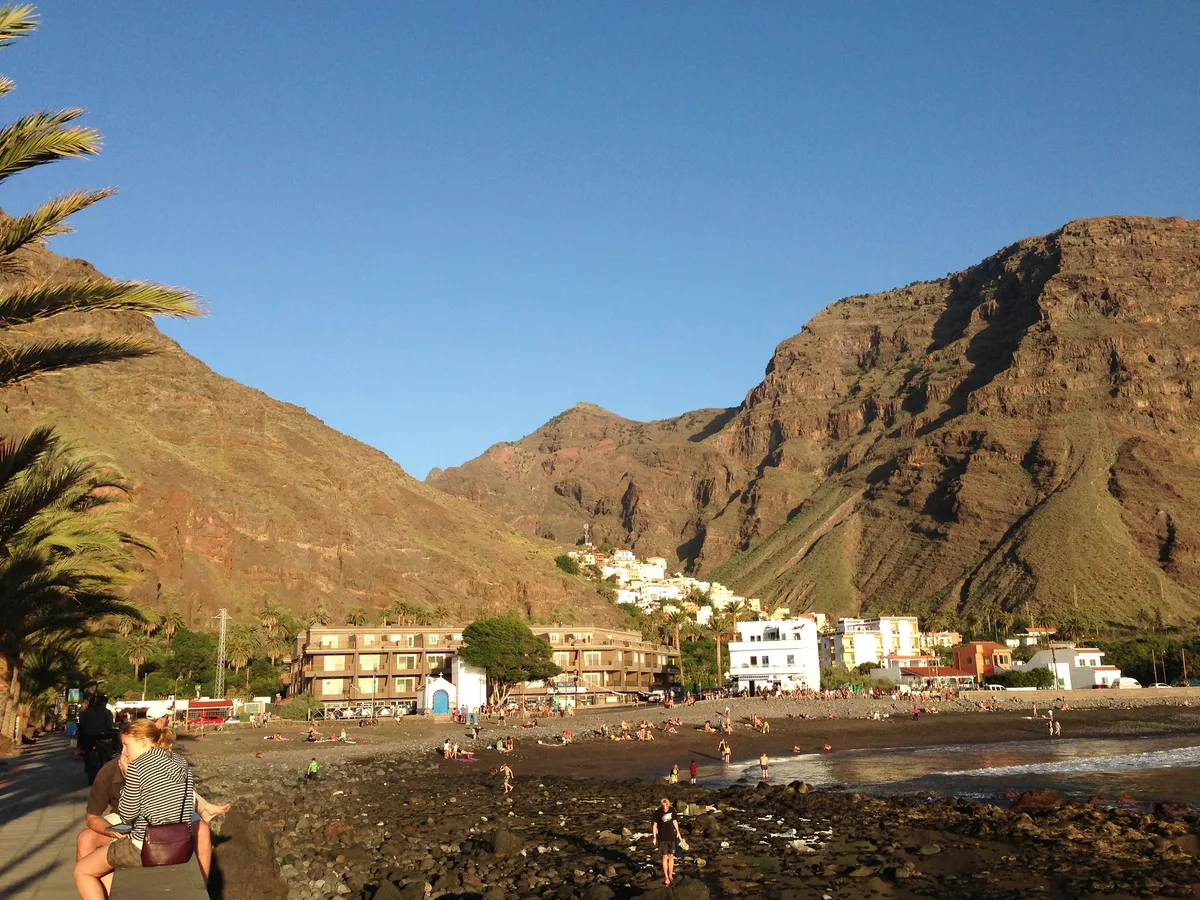 La Calera-Strand, Valle Gran Rey, Canary Islands, Spanien — 6