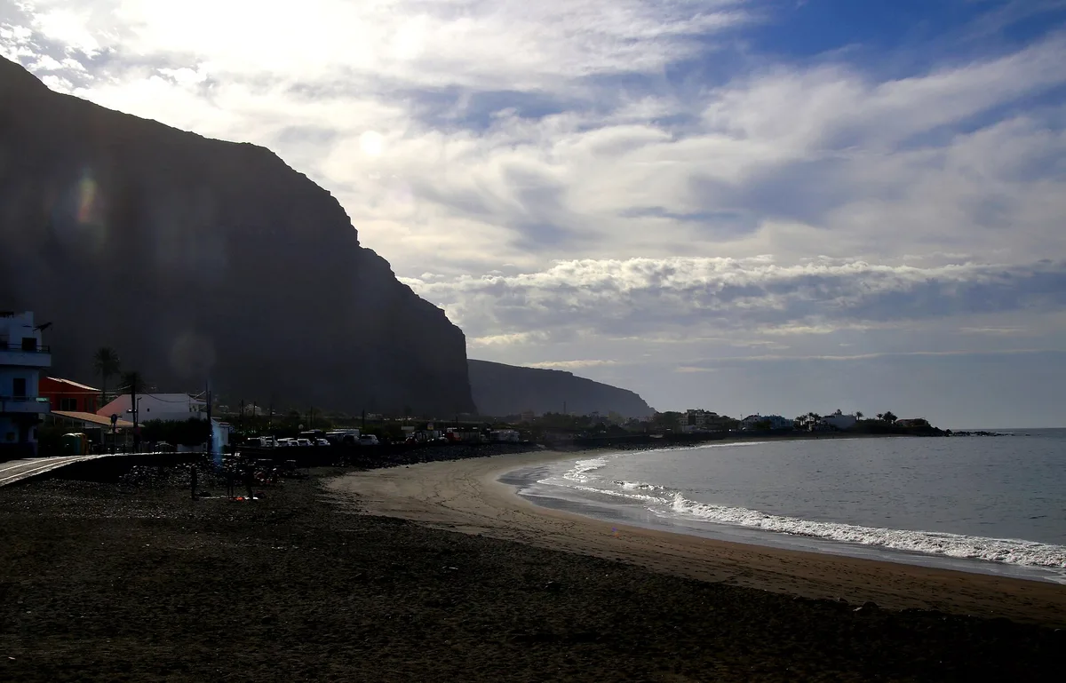 La Calera-Strand, Valle Gran Rey, Canary Islands, Spanien — 3