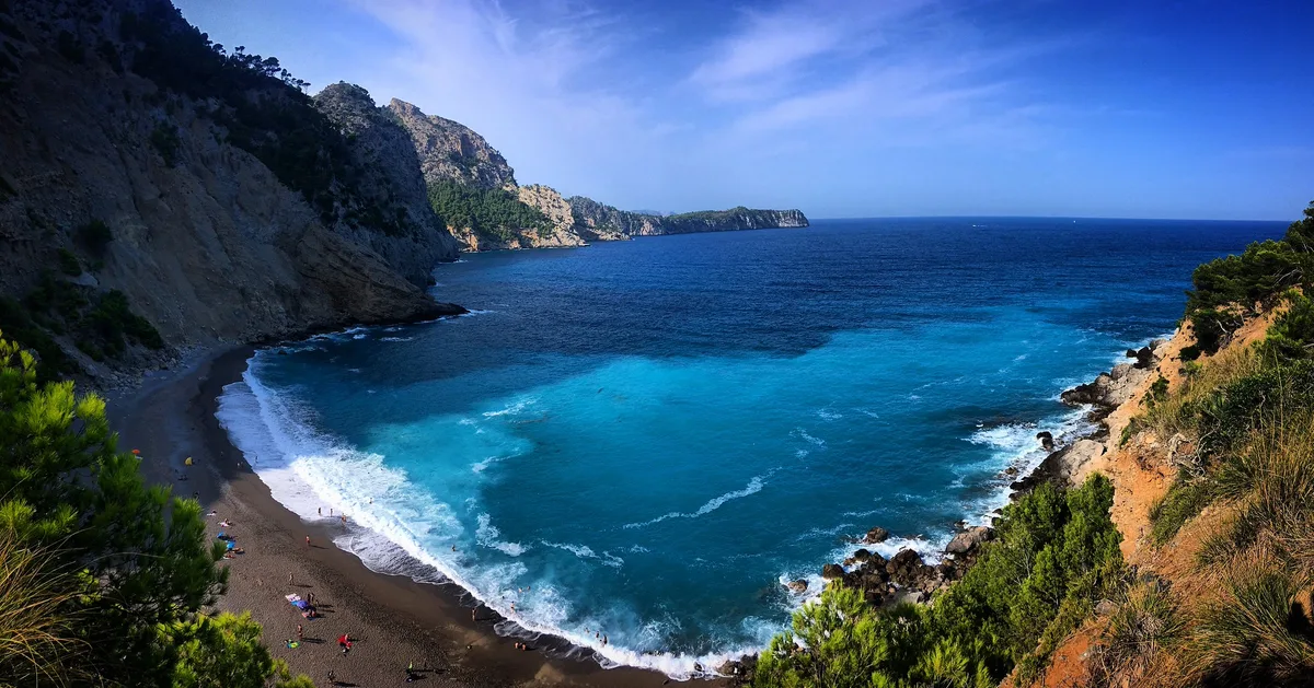 Plage du Coll Baix, Alcúdia, Balearic Islands, Espagne
