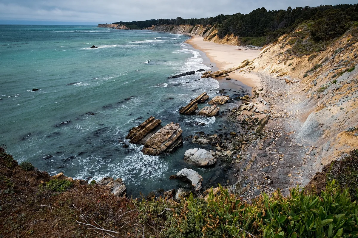 Praia de Schooner Gulch State, Point Arena, California Coast, Estados Unidos — 2