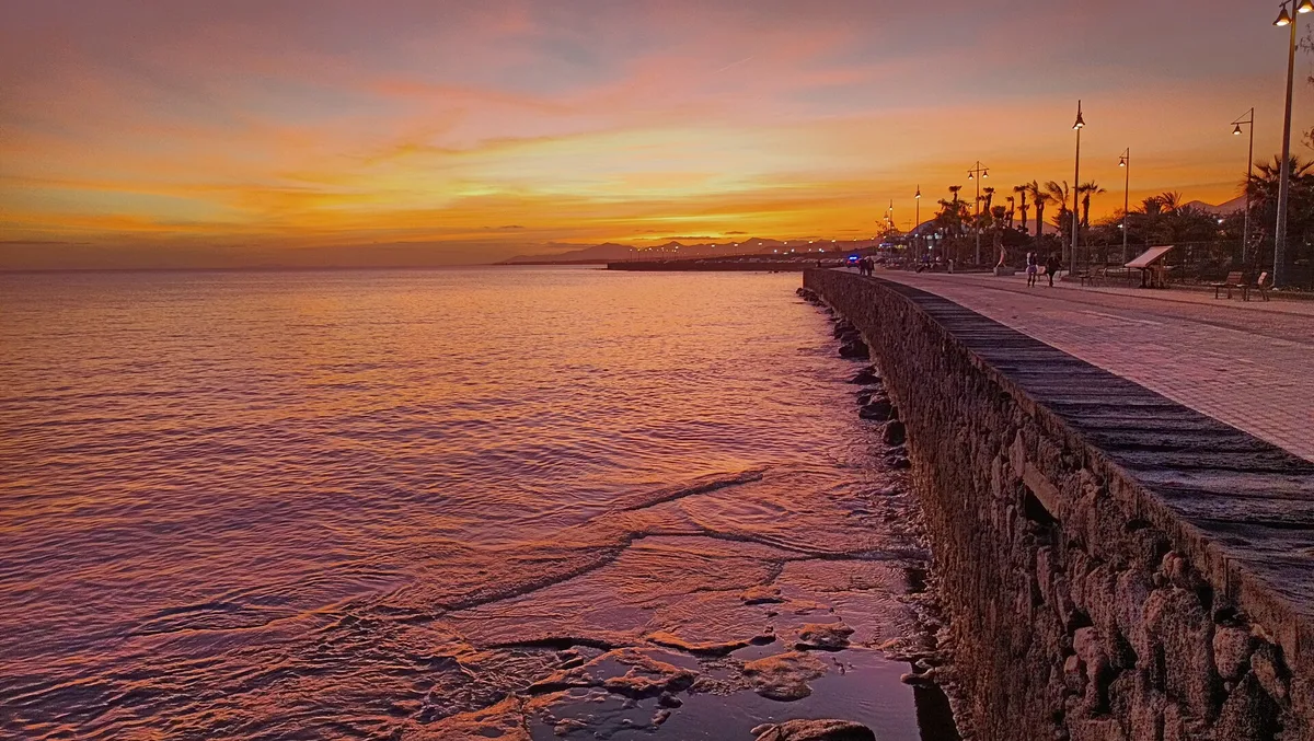 Playa del Reducto, Arrecife, Canary Islands, España