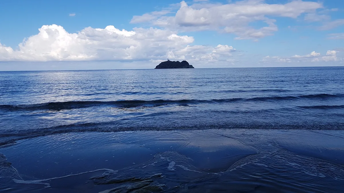 Barcaggio Beach, Rogliano, Corsica, France