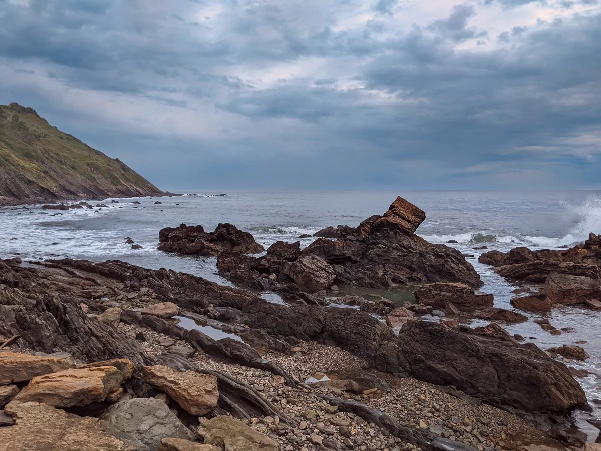 Praia de Ribadesella, Ribadesella, Asturias, Espanha — 2