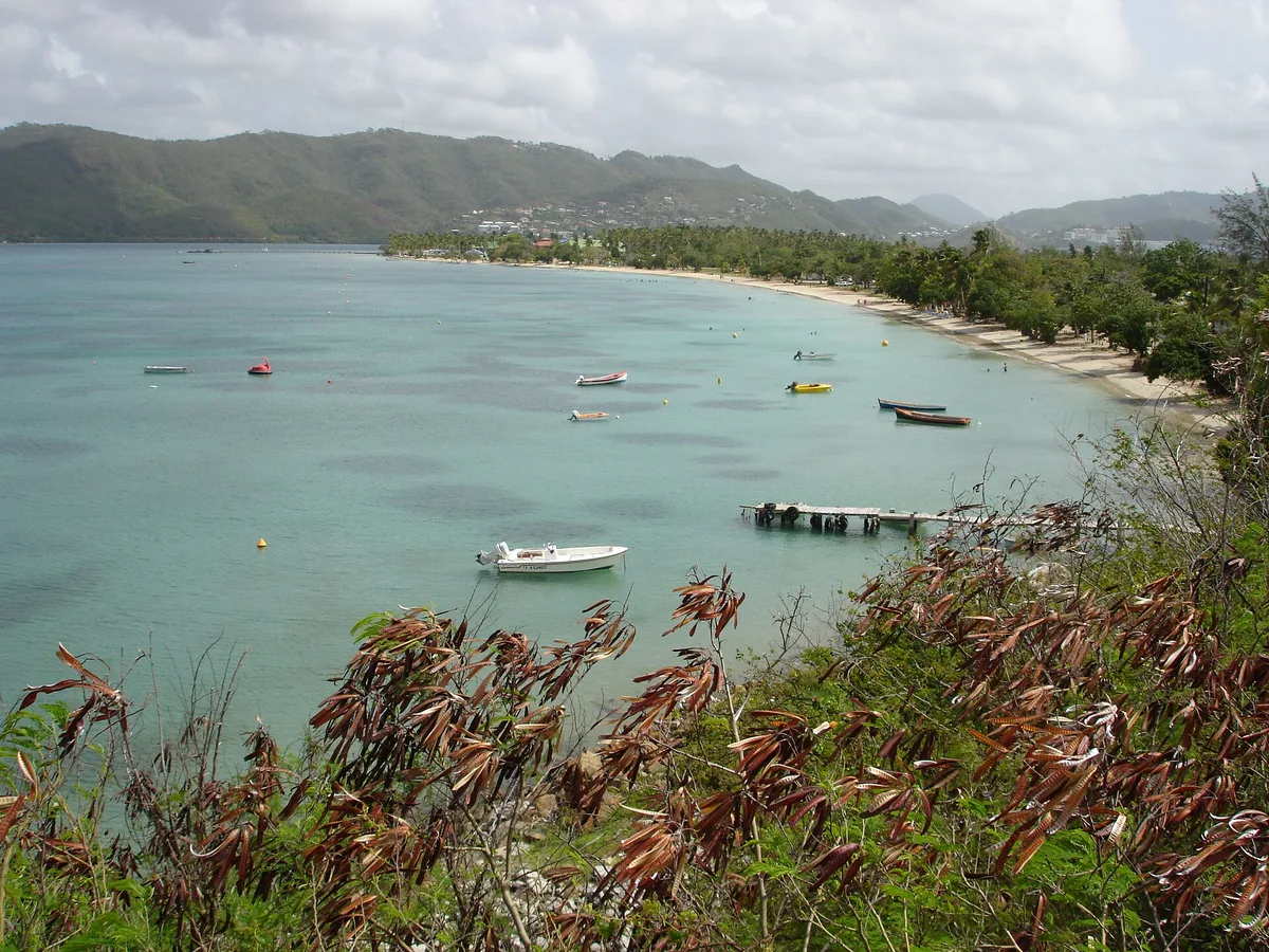 Playa de Pointe Marin, Sainte-Anne, Martinique, Francia — 4