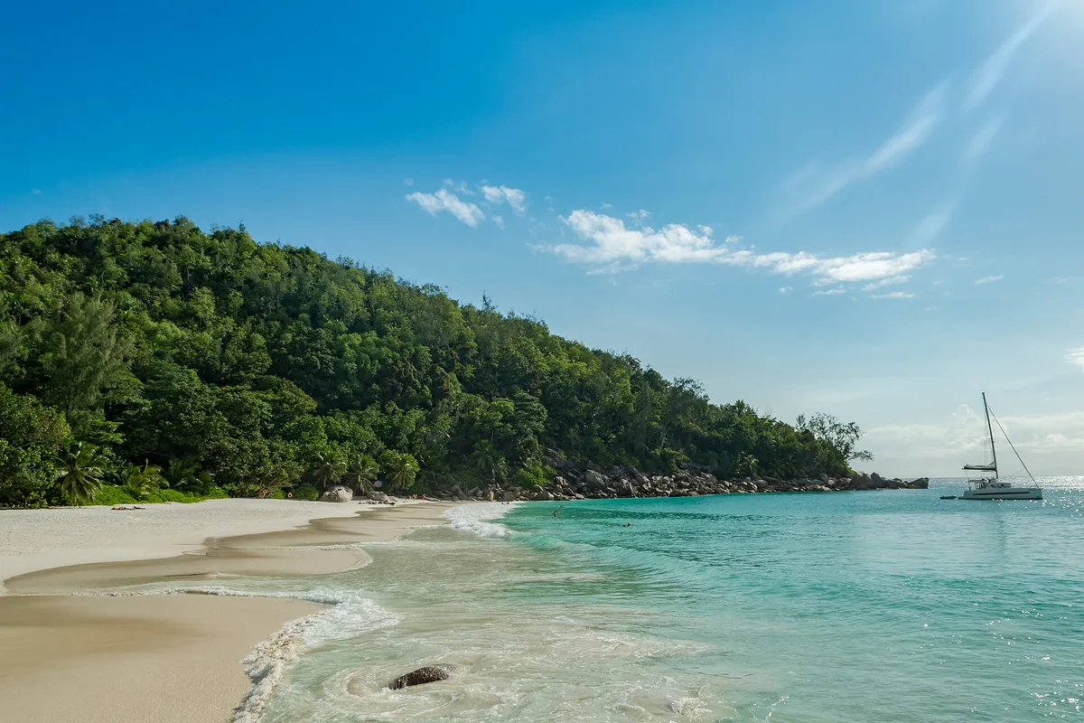 Anse Georgette-Strand, Grand'Anse Praslin, Seychelles Inner Islands, Seychellen — 4