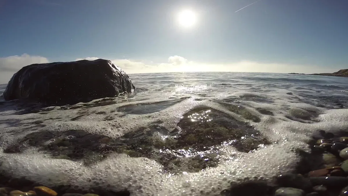 Cattle Point-Strand, Friday Harbor, US Pacific Northwest, Vereinigte Staaten