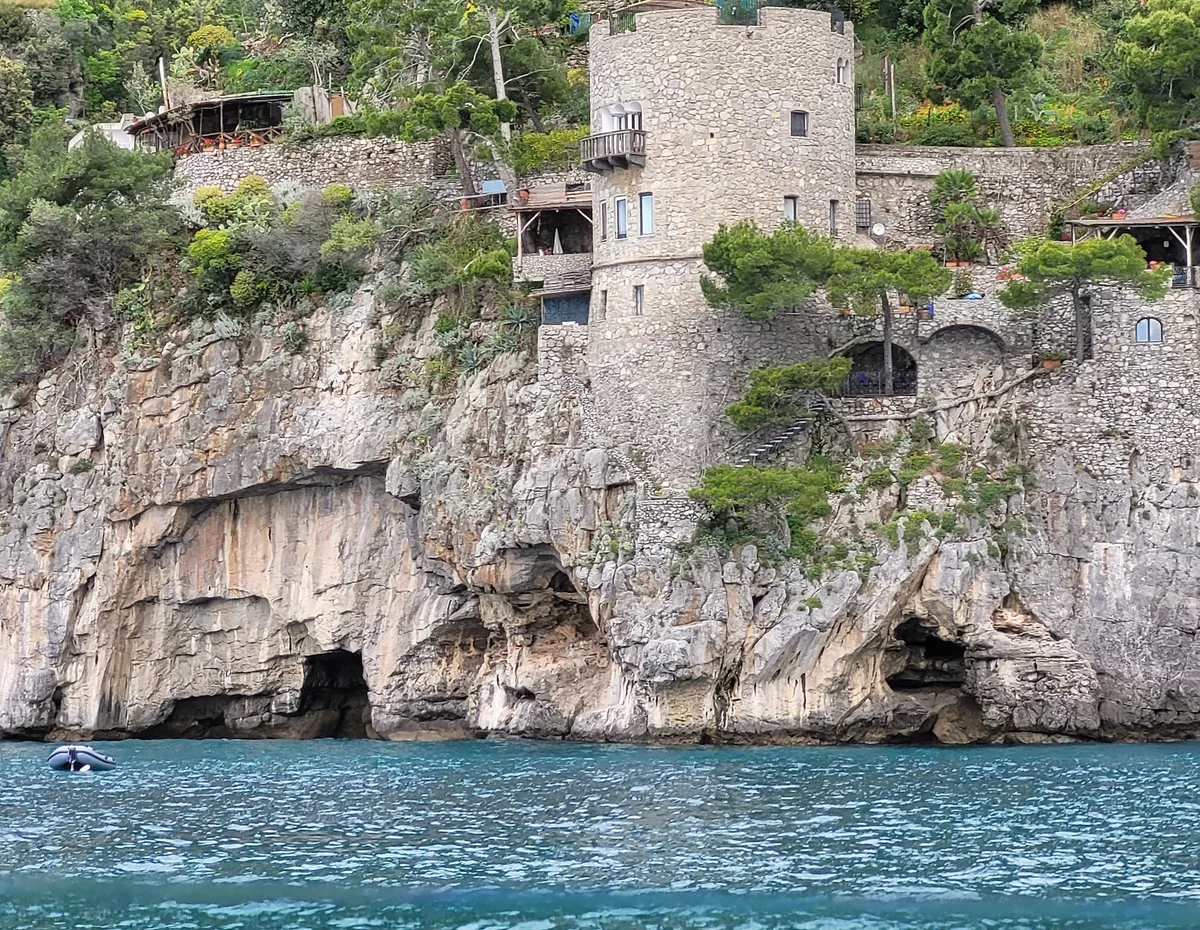 Plage de Fornillo, Positano, Campania, Italie — 3