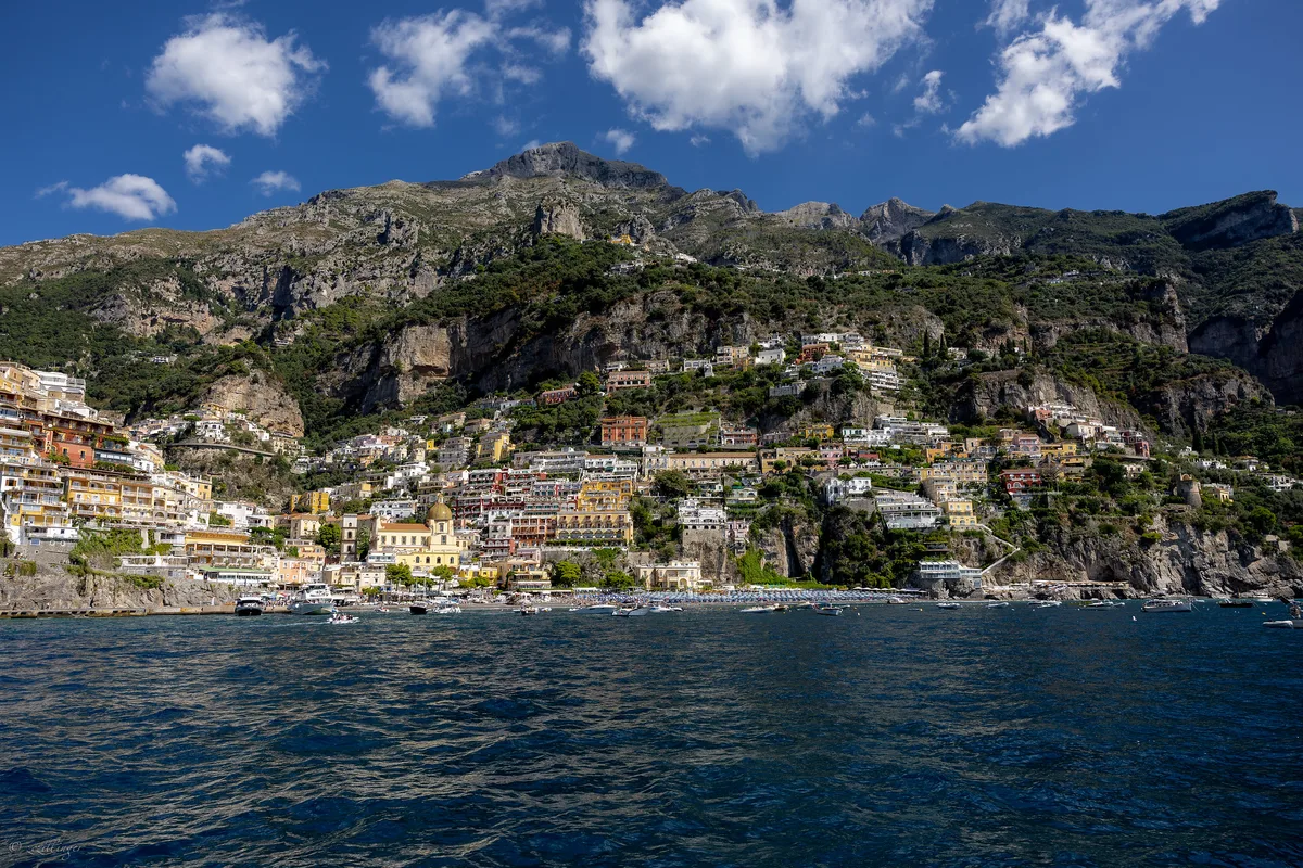 Plage de Fornillo, Positano, Campania, Italie — 2