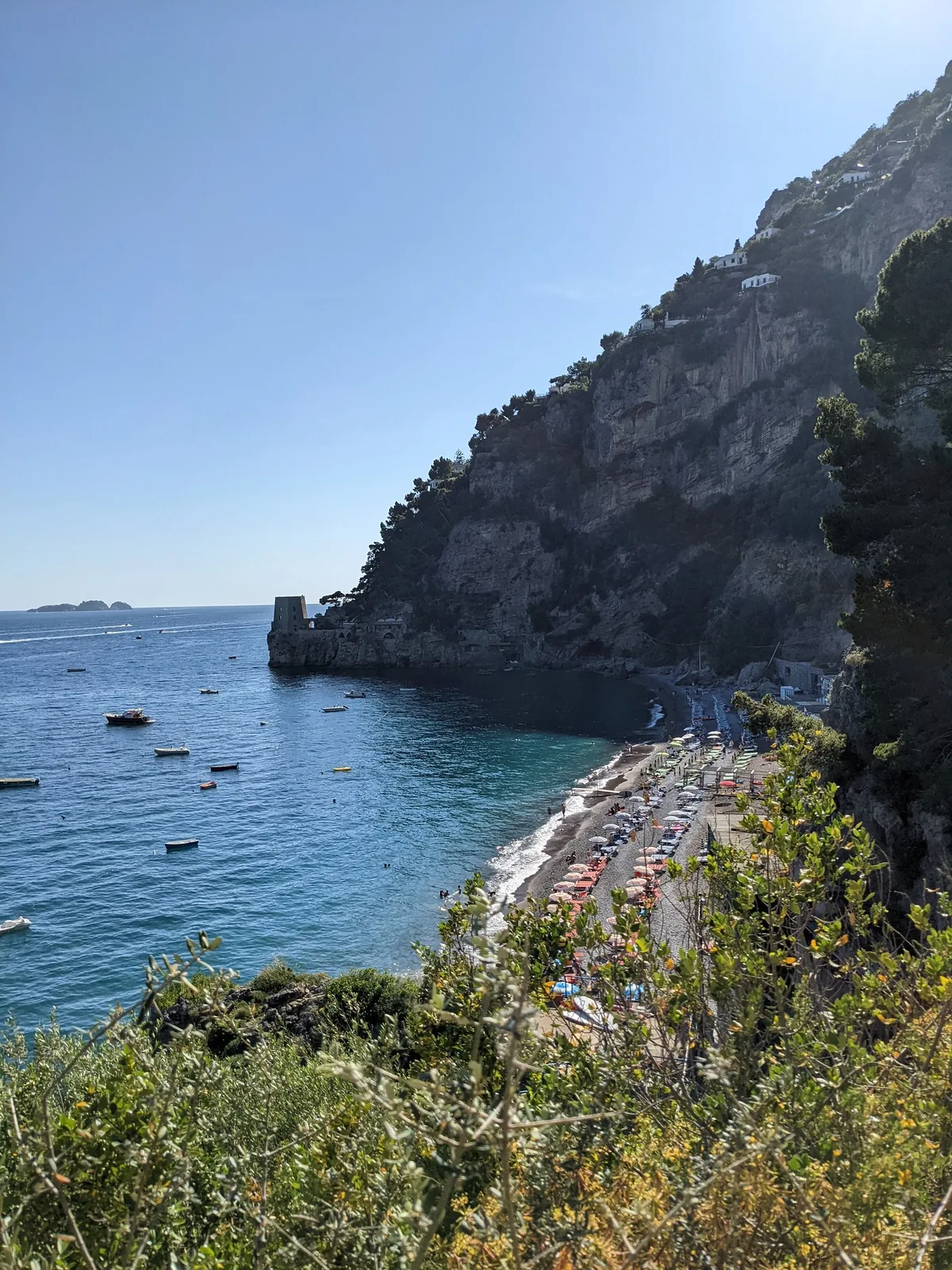 Plage de Fornillo, Positano, Campania, Italie — 4