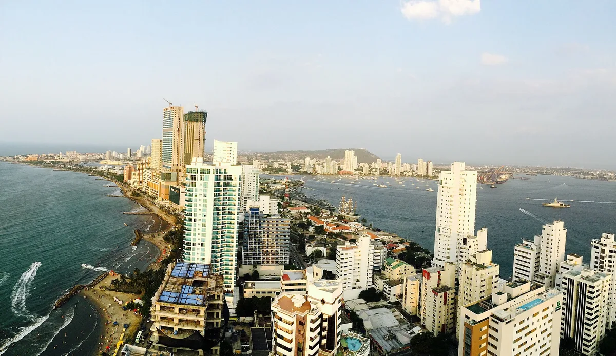 Plage de Bocagrande, Cartagena de Indias, Colombian Caribbean, Colombie — 3