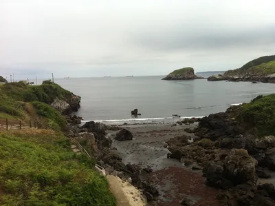 Santa María del Mar-Strand, Castrillón, Asturias, Spanien — 3