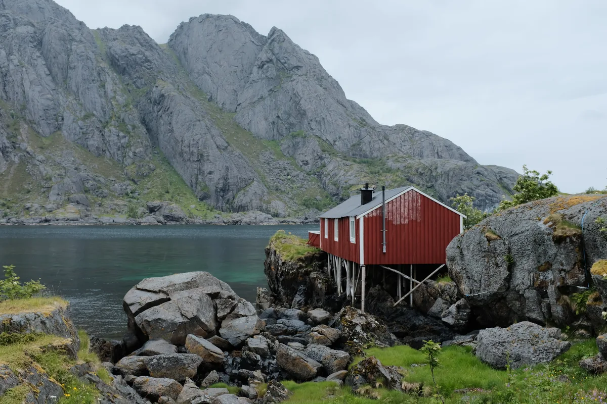 Nusfjord-Strand, Flakstad, Norwegian Sea, Norwegen — 6