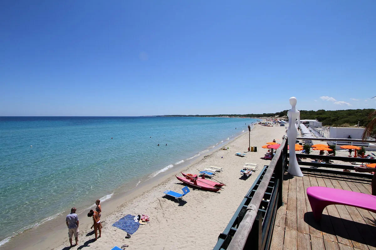 Plage des Alimini, Otranto, Puglia, Italie