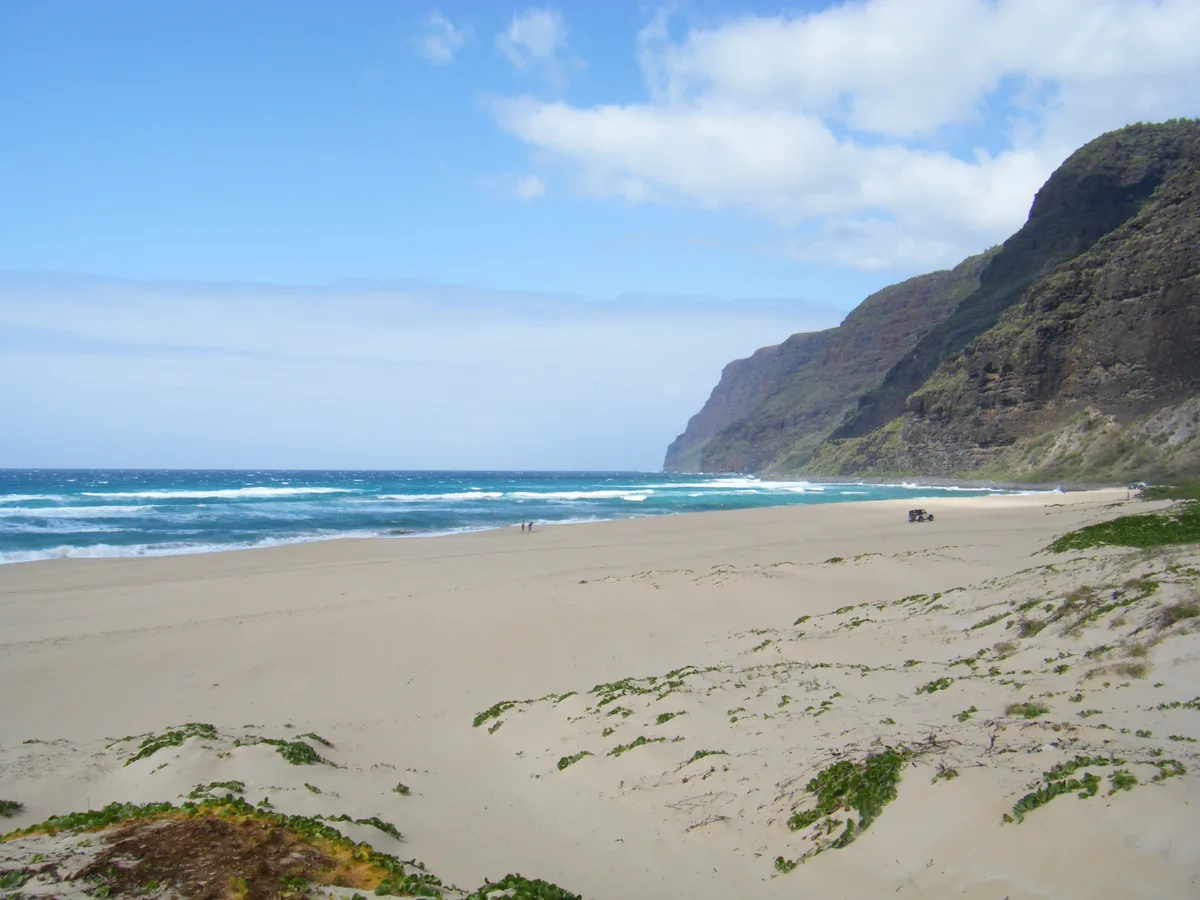 Polihale State Park-Strand, Kekaha, Hawaii, Vereinigte Staaten — 5