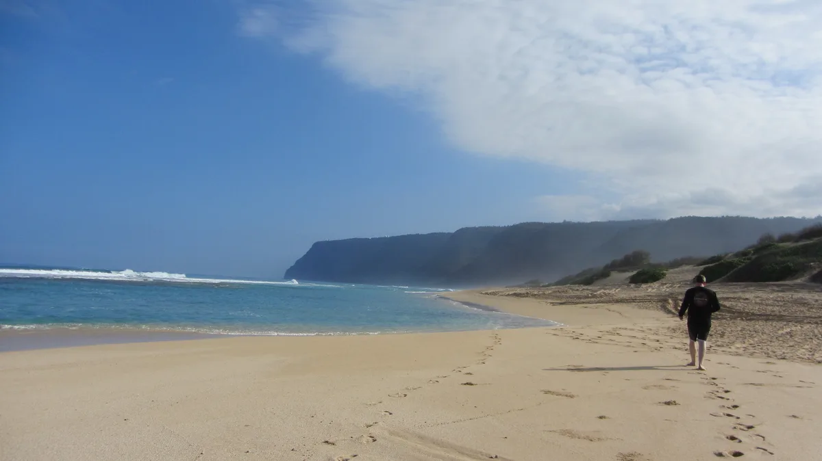 Polihale State Park-Strand, Kekaha, Hawaii, Vereinigte Staaten — 4