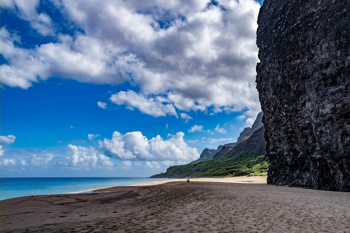 Kalalau-Strand, Na Pali Coast State Wilderness Park, Hawaii, Vereinigte Staaten — 4