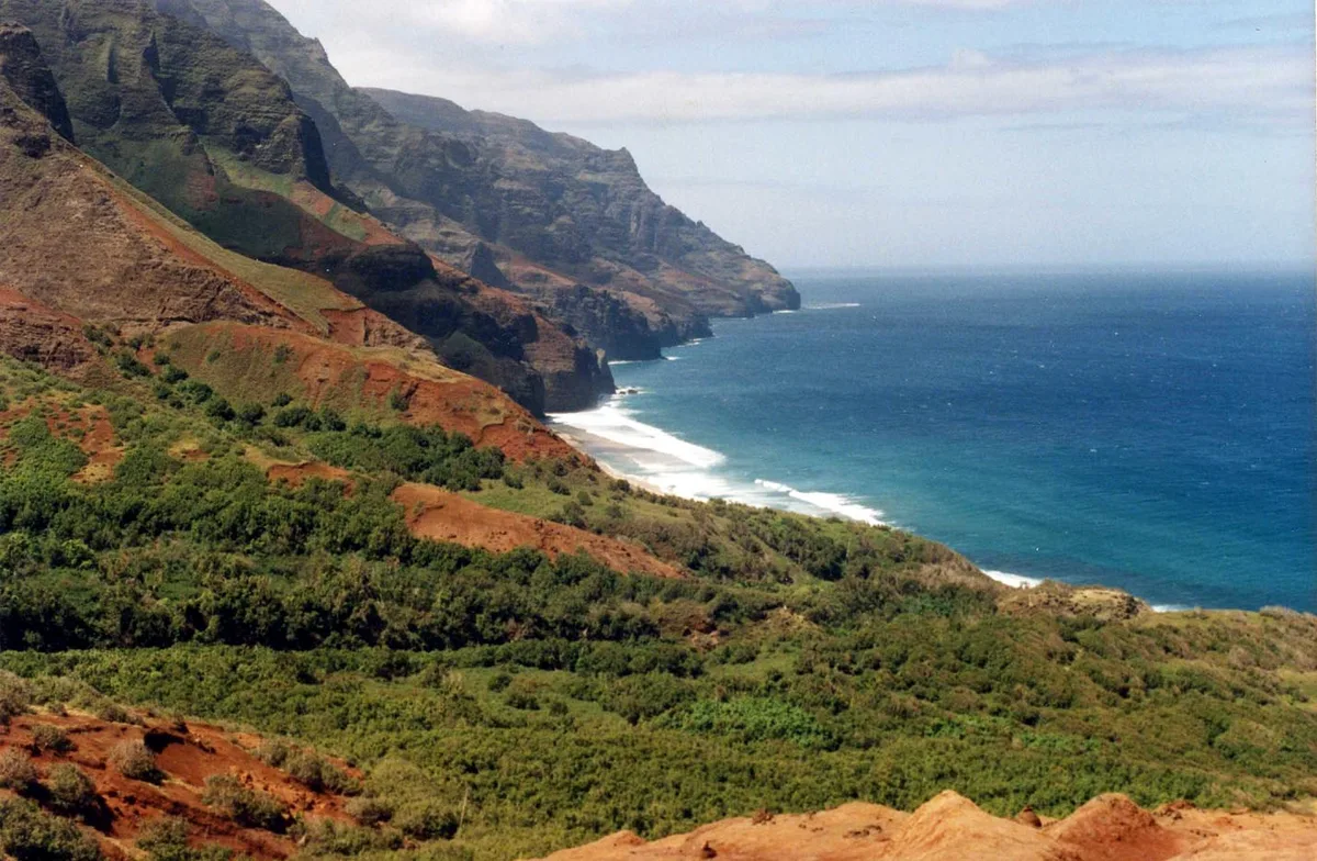 Kalalau-Strand, Na Pali Coast State Wilderness Park, Hawaii, Vereinigte Staaten