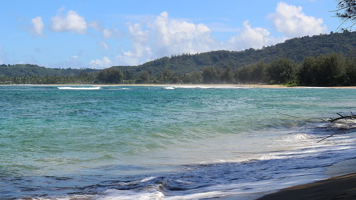 Plage de Hanalei Bay, Hanalei, Hawaii, États-Unis — 2