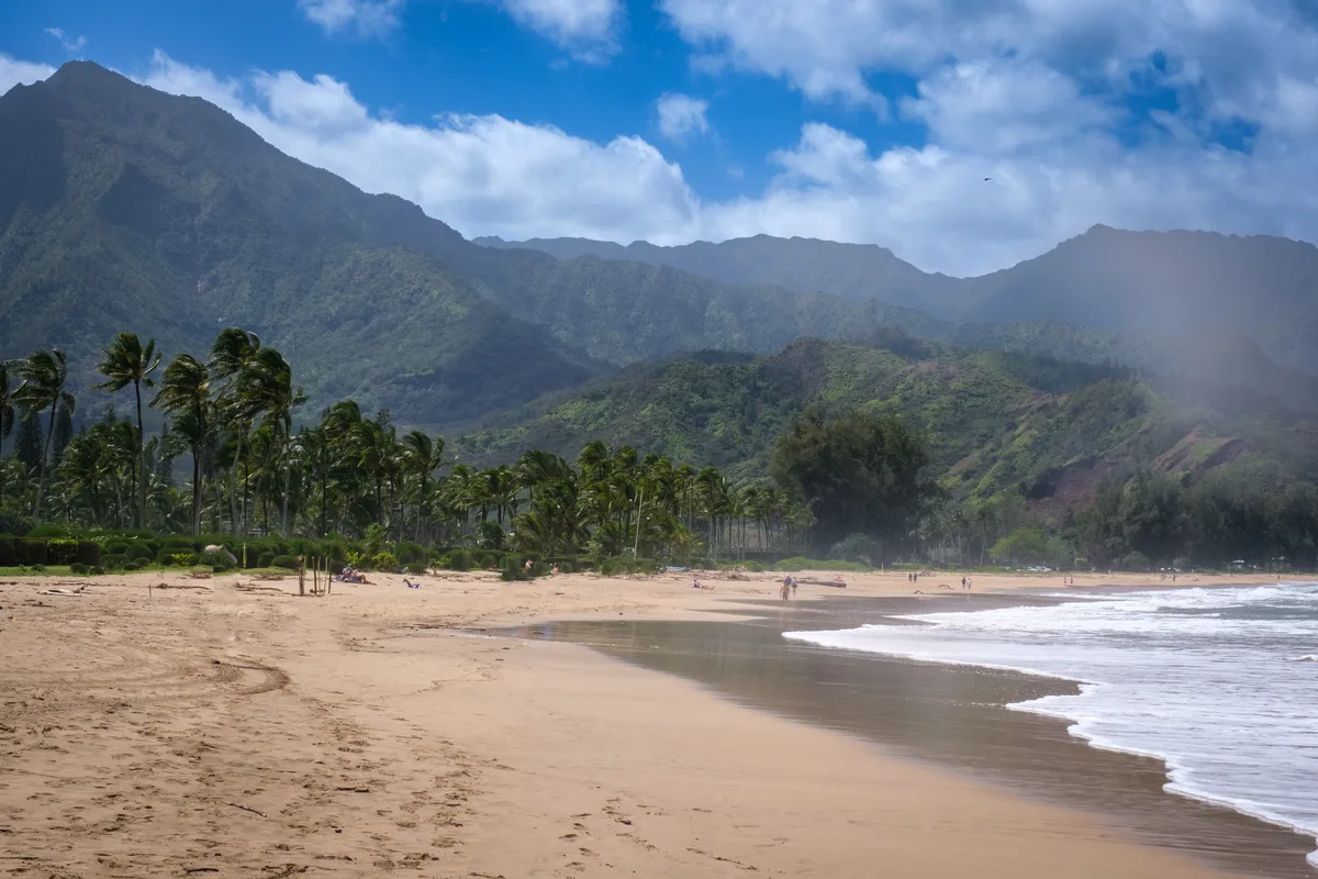 Plage de Hanalei Bay, Hanalei, Hawaii, États-Unis — 4