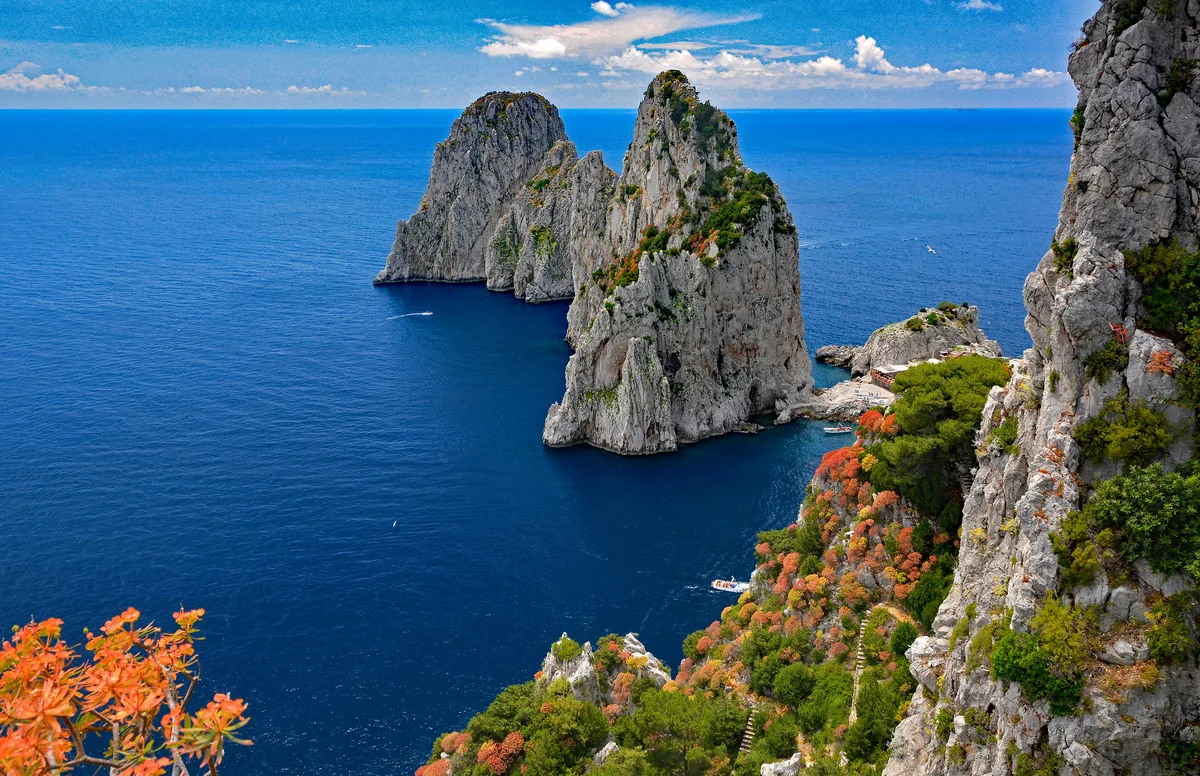 Faraglioni Beach, Capri, Campania, Italy