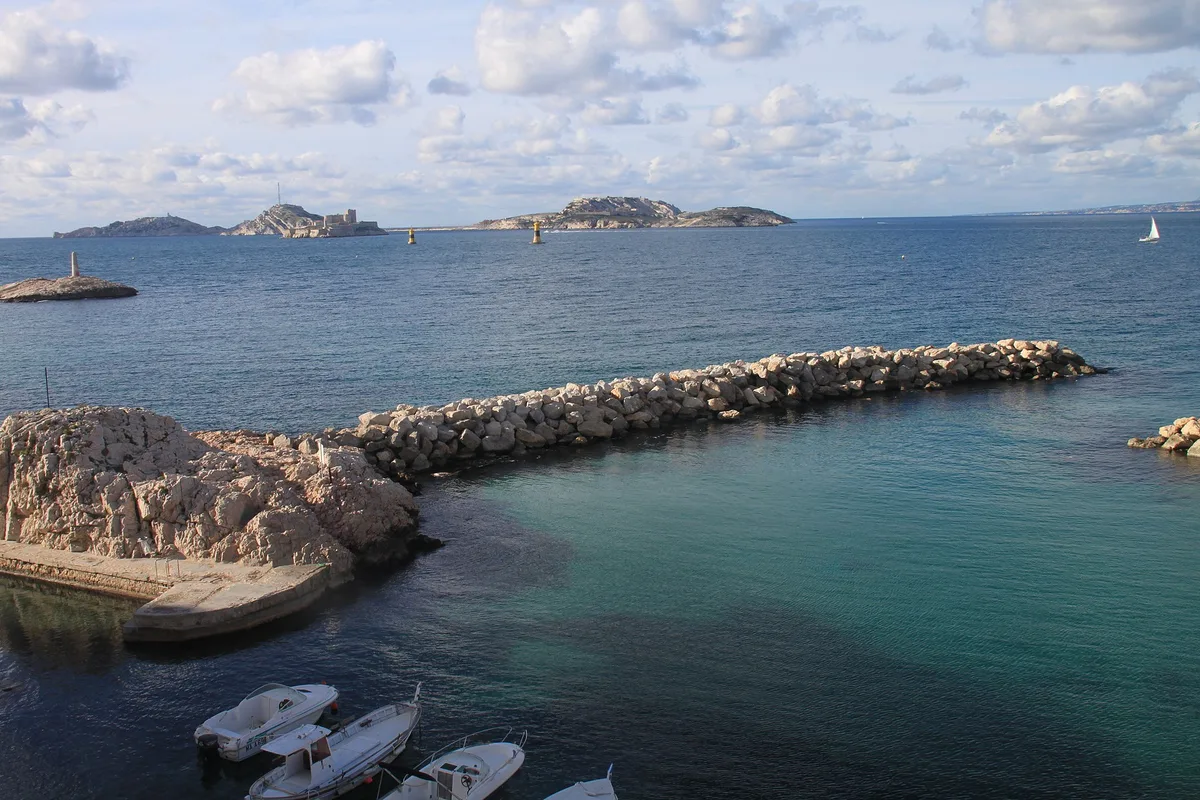 Plage de la Pointe Rouge, Marseille, Provence-Alpes-Côte d'Azur, France — 2