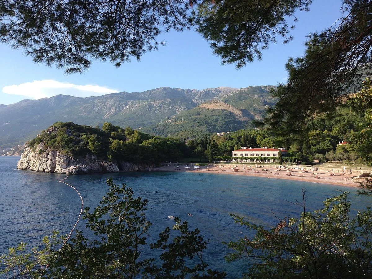 Plage de Miločer, Budva, Adriatic Coast, Montenegro