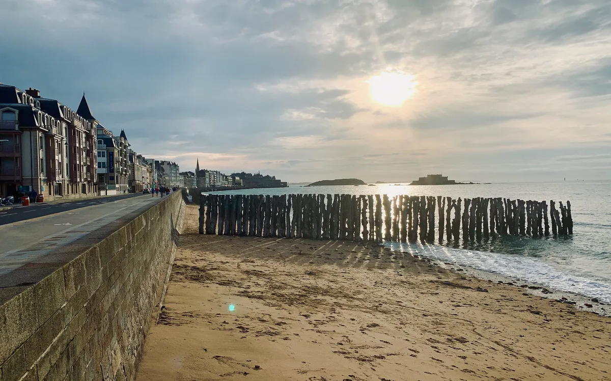 Sillon-Strand, Saint-Malo, Brittany, Frankreich