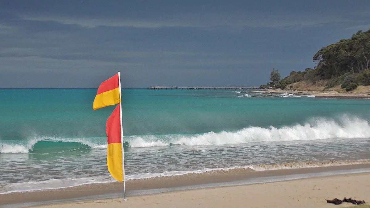 Plage de Lorne, Lorne, Great Ocean Road, Australie