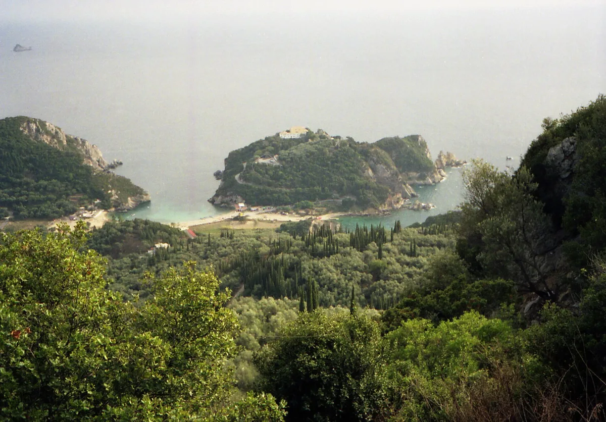 Spiaggia di Paleokastritsa, Central Corfu and Diapontia Islands, Ionian Islands, Grecia
