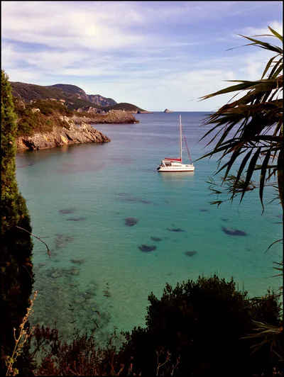 Spiaggia di Paleokastritsa, Central Corfu and Diapontia Islands, Ionian Islands, Grecia — 2